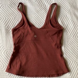Lululemon align waist-length tank top size 4 color is dusty rose